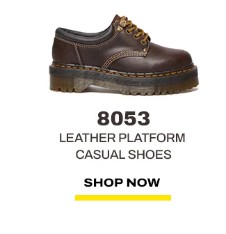 8053 Crazy Horse Leather Platform Casual Shoes