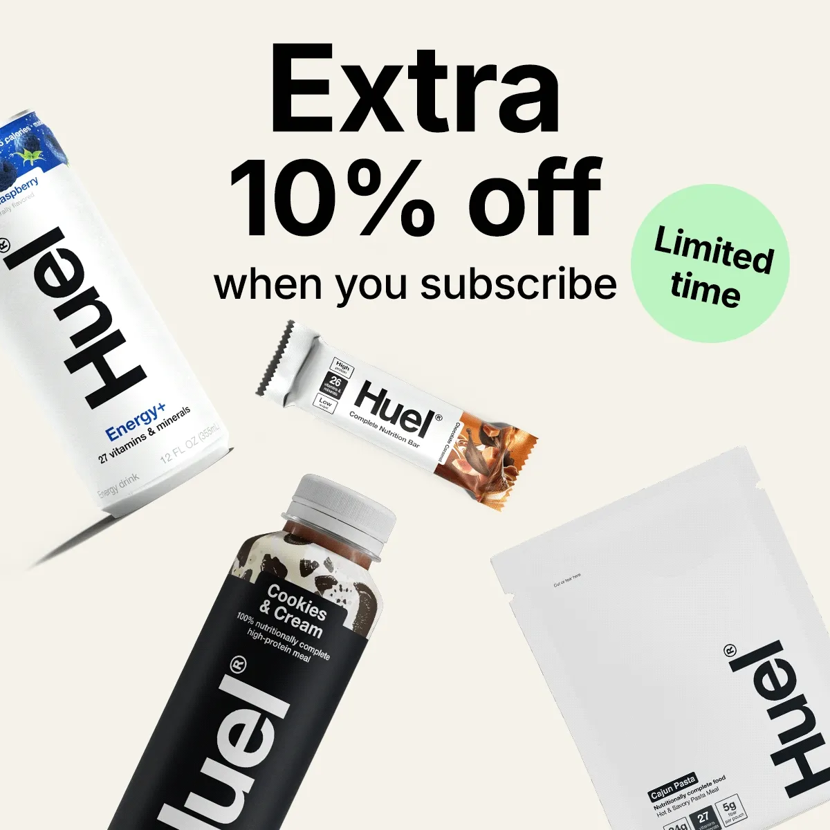Extra 10% off when you subscribe