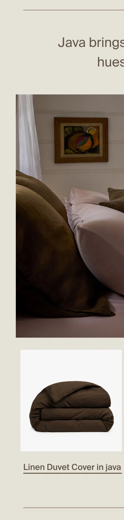 Linen Duvet Cover in java