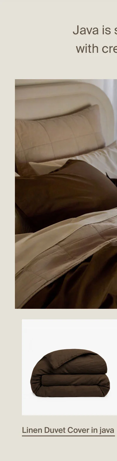Linen Duvet Cover in Java