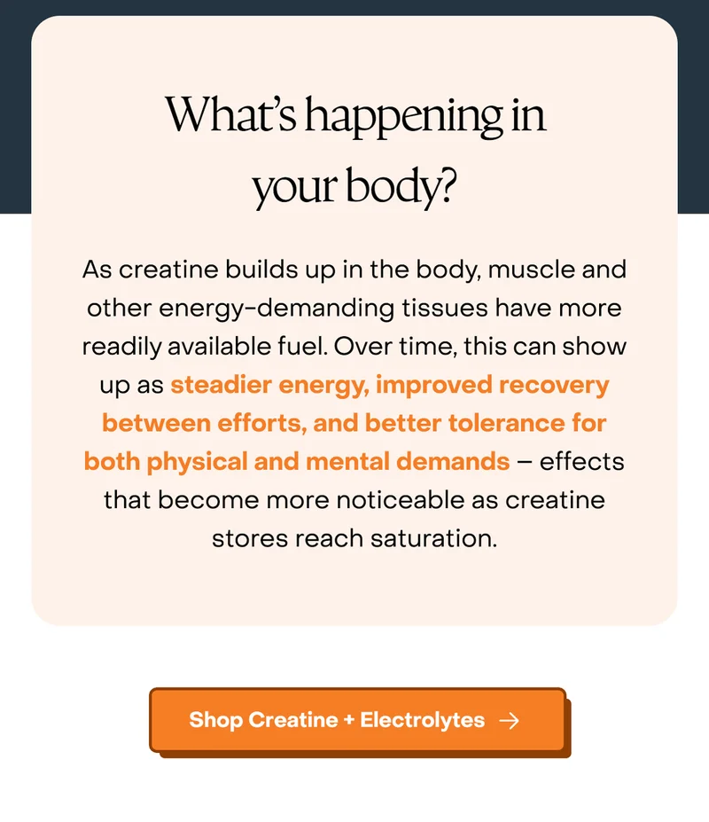 What's happening in your body?