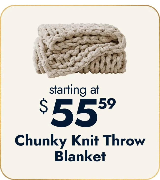 Handmade Chunky Knit Chenille Yarn Throw Blanket 50