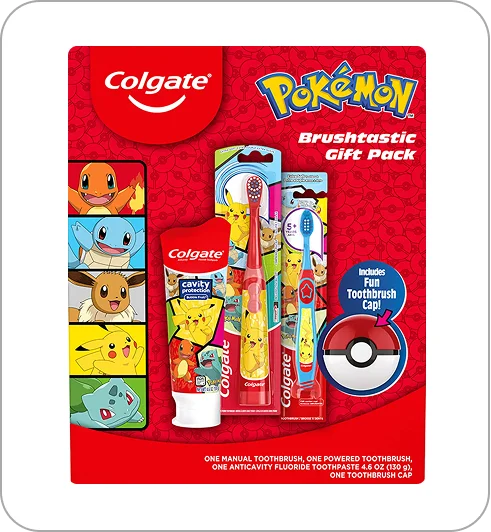 Colgate Kids Pokemon Toothbrush Gift Set