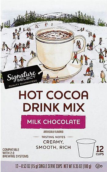 <span style="font-weight: 700; font-style: normal; text-decoration: none; font-family: Vulf_Sans-Medium, Helvetica Neue, Arial, sans-serif; font-size: 16px; line-height: 20px">Signature Select</span><span style="font-style: normal; text-decoration: none; font-family: Vulf_Sans-Medium, Helvetica Neue, Arial, sans-serif; font-size: 16px; line-height: 20px"> Milk Chocolate Hot Cocoa K-Cups (12 CT)</span>