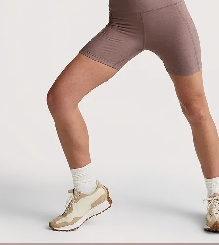 Spacedye Keep Pace 5" Pocket Short in Rosey Taupe