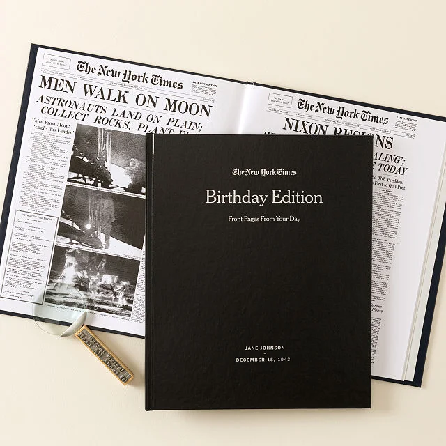 New York Times Custom Birthday Book