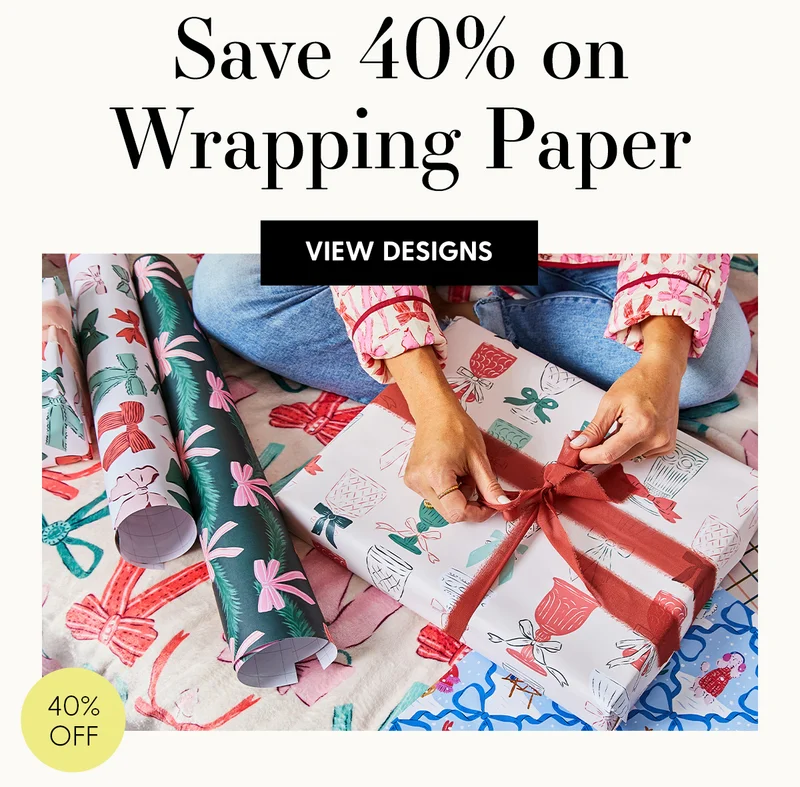 Save 40% on Wrapping Paper | View Designs | 40% Off