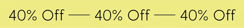 40% Off