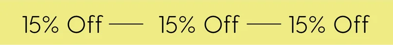 15% Off