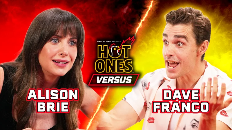 Alison Brie and Dave Franco on Hot Ones Versus.