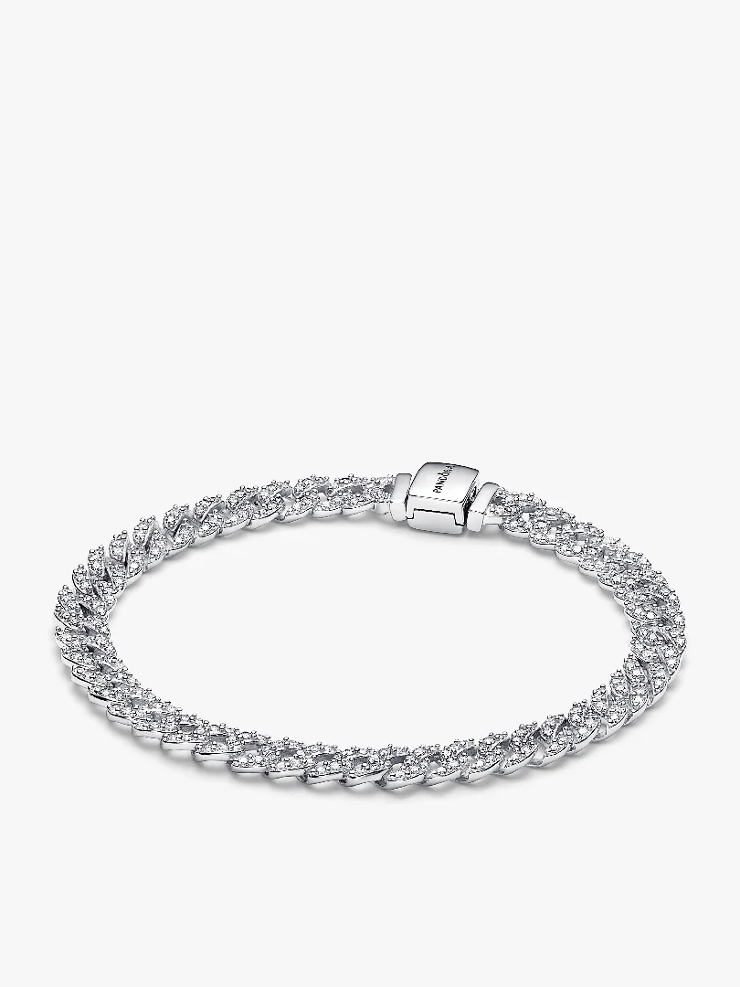 Pavé Cuban Chain Bracelet