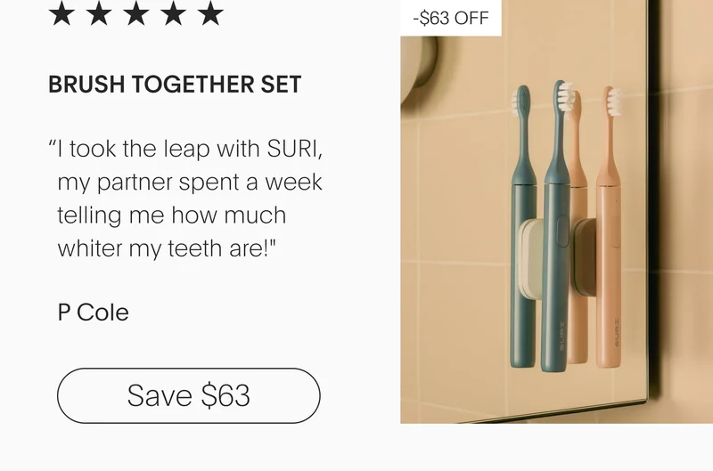 5 star custommer review of the brush together set - save $63