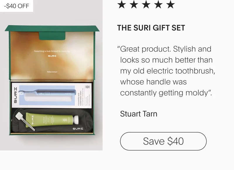5 star custommer review of the suri gift set - save $40