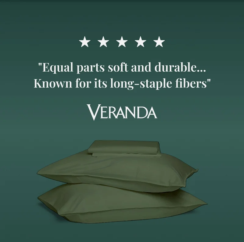 "Equal parts soft and durable... Known for its long-staple fibers"