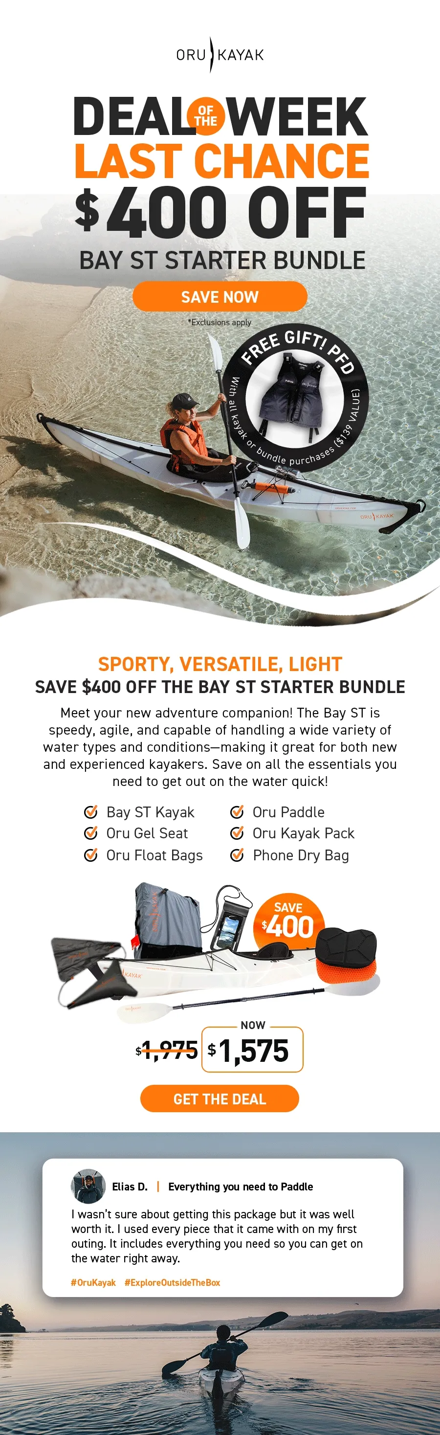 New Deal of the Week! Save $400 off the Bay ST Starter Bundle