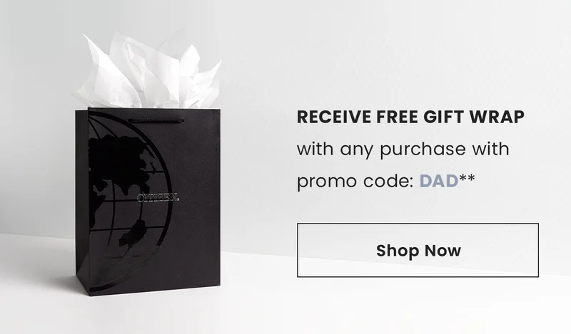 Receive free Gift Wrap  with any purchase with promo code: DAD** Shop Now