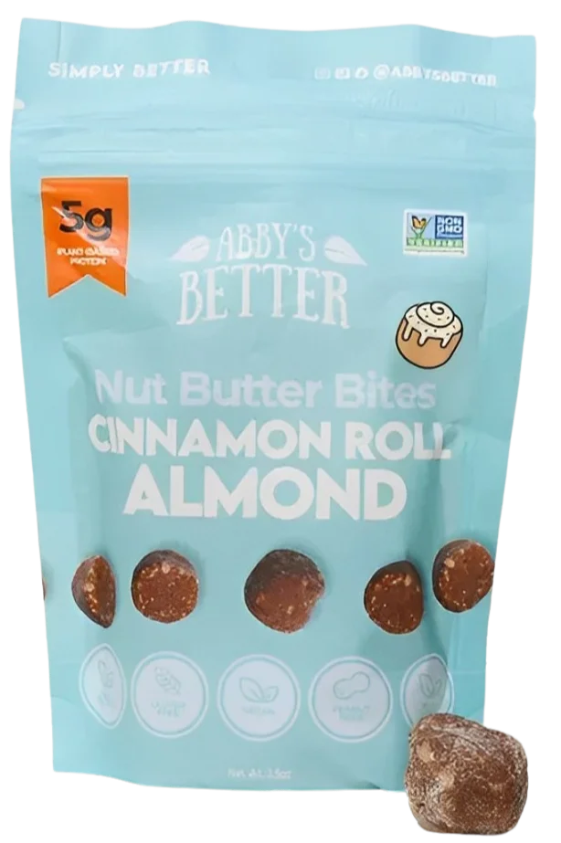 Image of Abby's Better Nut Butter Cinnamon Roll Almond Bites