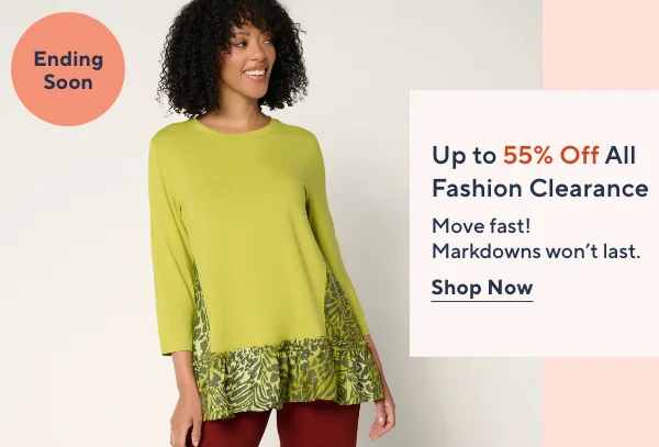 Up to 55% Off Fashion Clearance