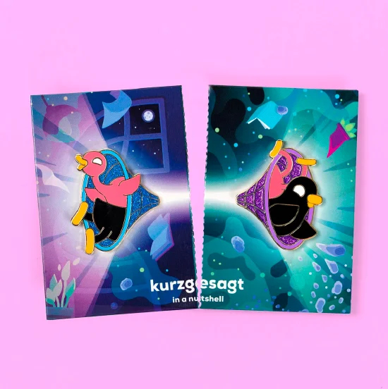Friendship Wormhole Enamel Pins Set