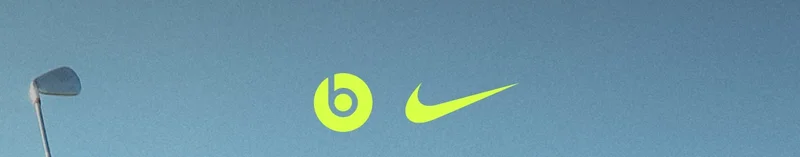 Beats logo and Nike logo shown side by side