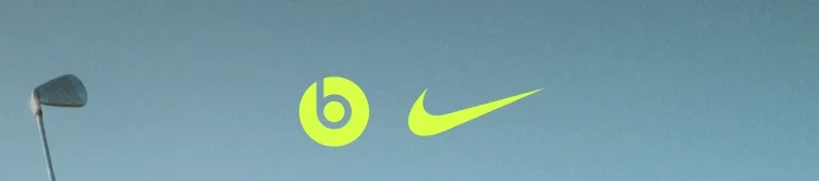 Beats logo and Nike logo shown side by side
