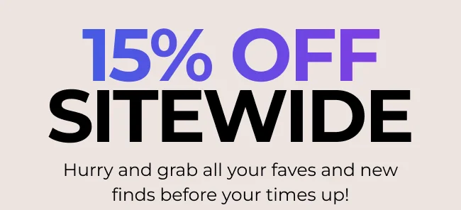 15% OFF Sitewide