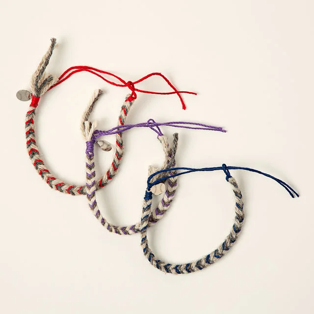 MLB Game Used Baseball Friendship Bracelets