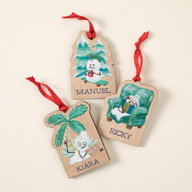 Build a Snowman Family Portraits Ornament