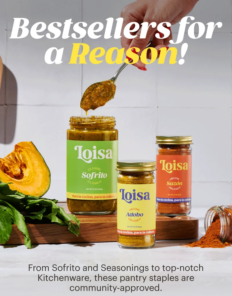 Bestsellers for a Reason! From Sofrito and Seasonings to top-notch Kitchenware, these pantry staples are community-approved.