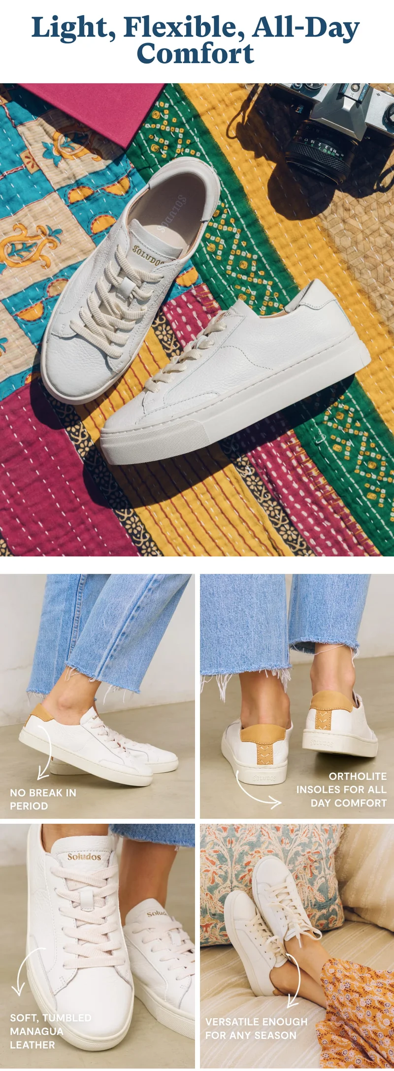 Light, Flexible, All-Day Comfort