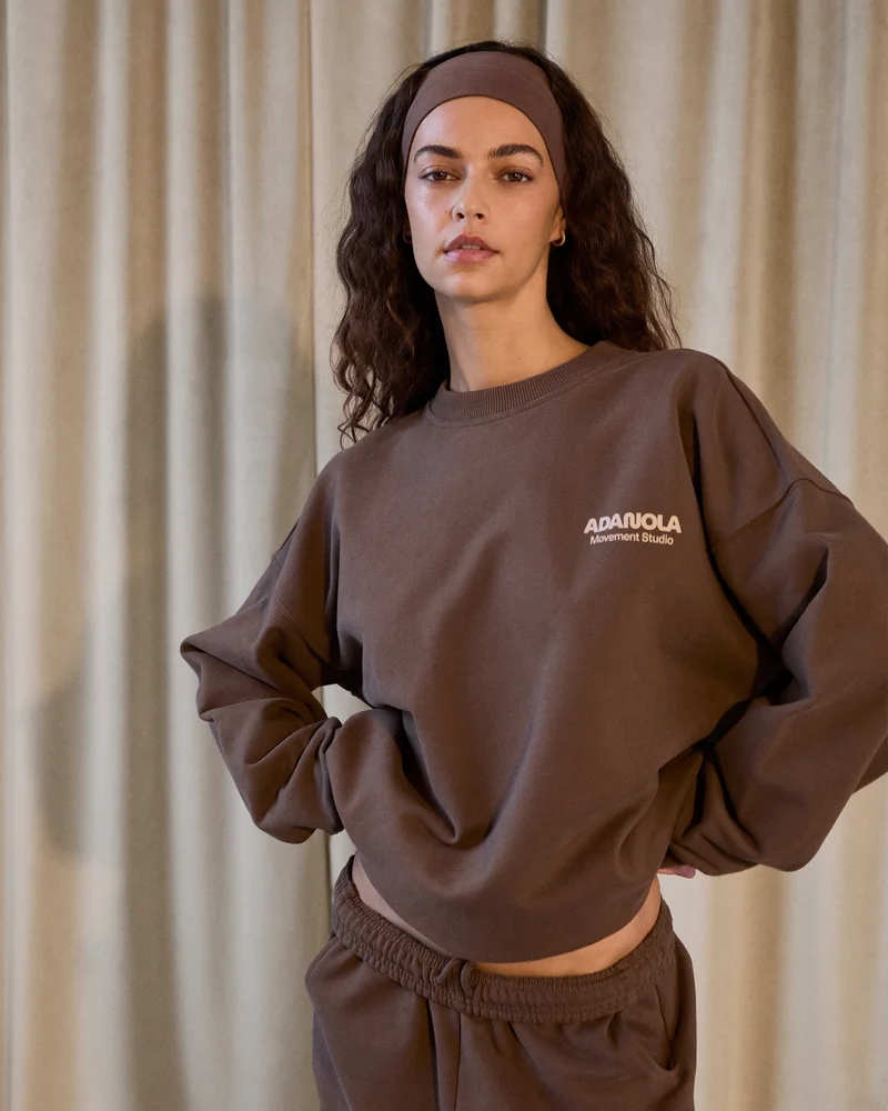 Studio Oversized Sweatshirt - Mocha Brown