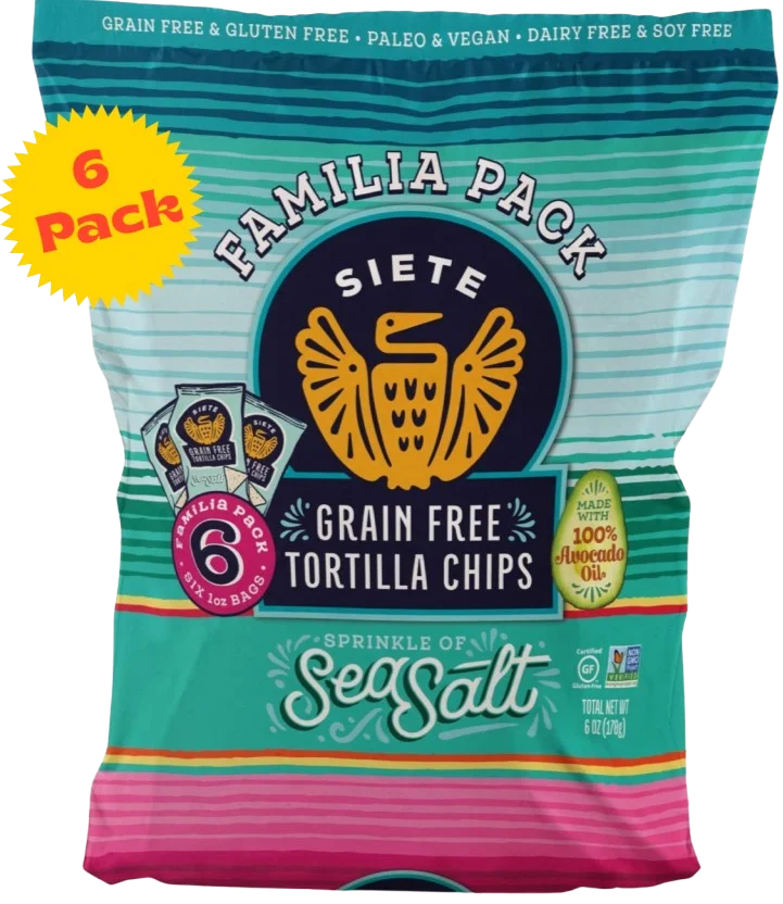 Image of Siete Grain Free Sea Salt Tortilla Chips (6 CT)
