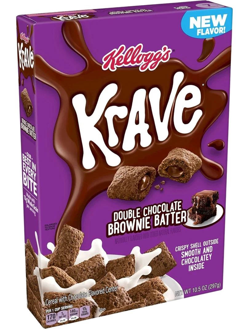 Image of Kellogg's Krave - Double Chocolate Brownie Batter Cereal