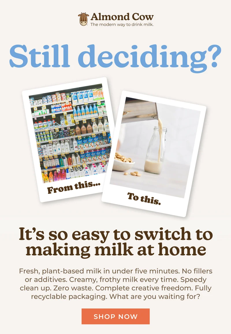 Get $50 off an Almond Cow Milk Maker