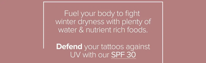 defend your tattoos against UV with our spf 30 - shop now