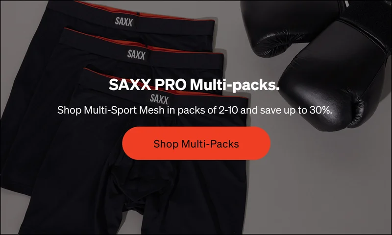 SAXX PRO multi-packs.