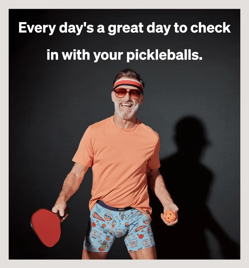 Every day's a great day to check in with your pickleballs.