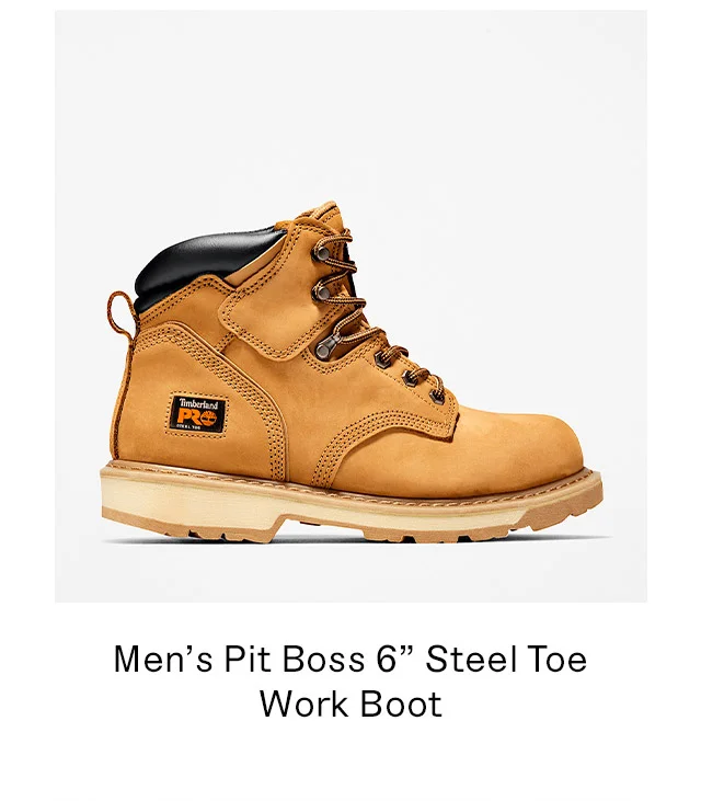 Men's Pit Boos 6 Inch Steel Toe Work Boot