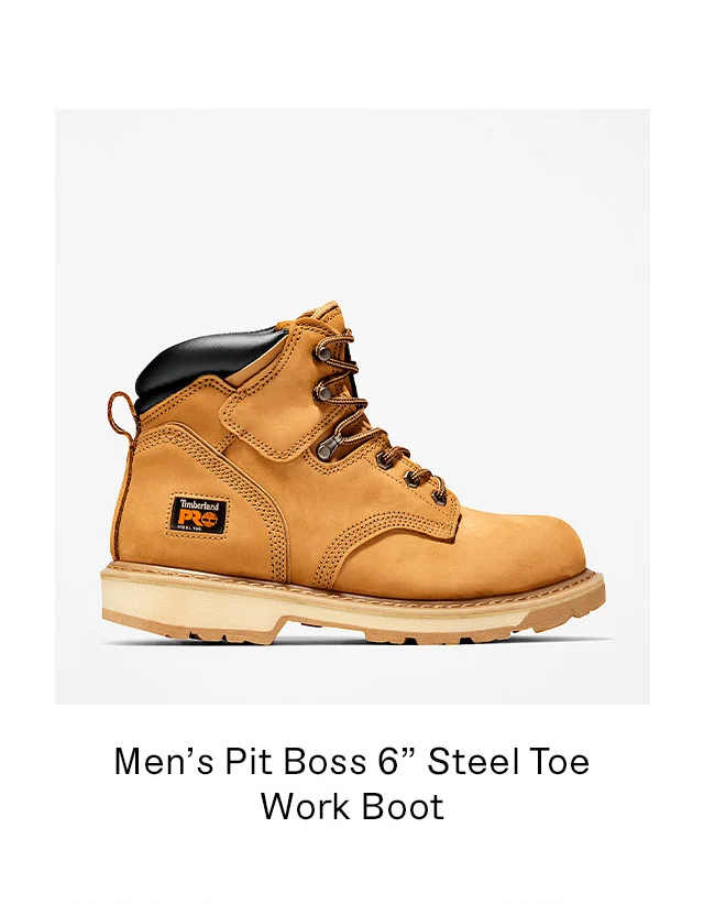 Men's Pit Boos 6 Inch Steel Toe Work Boot