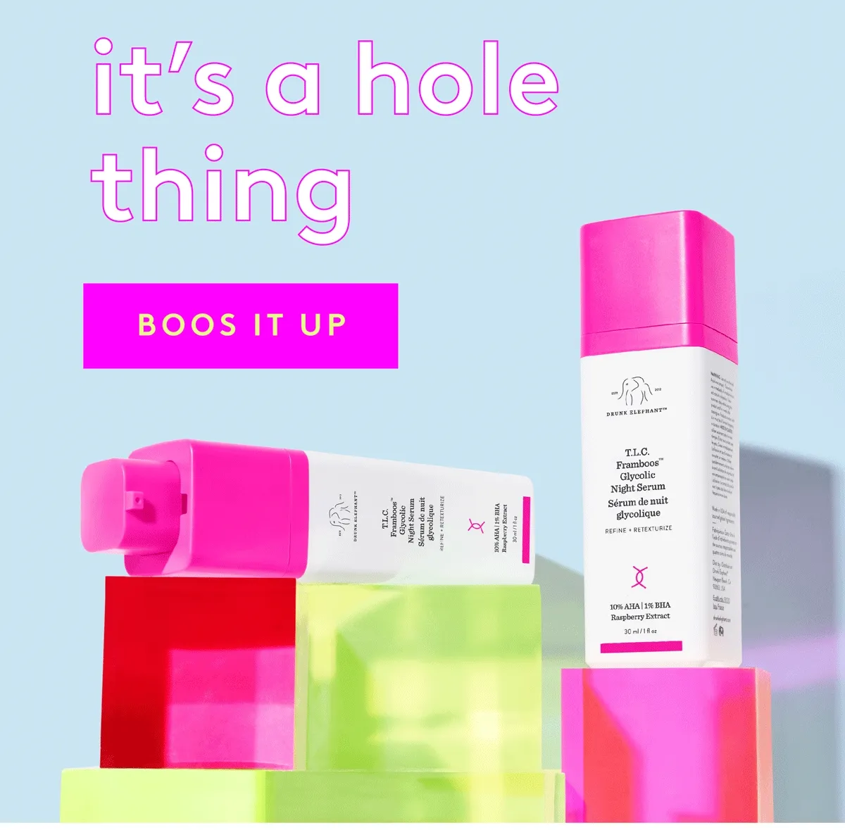 T.L.C. Framboos to reduce the look of pores