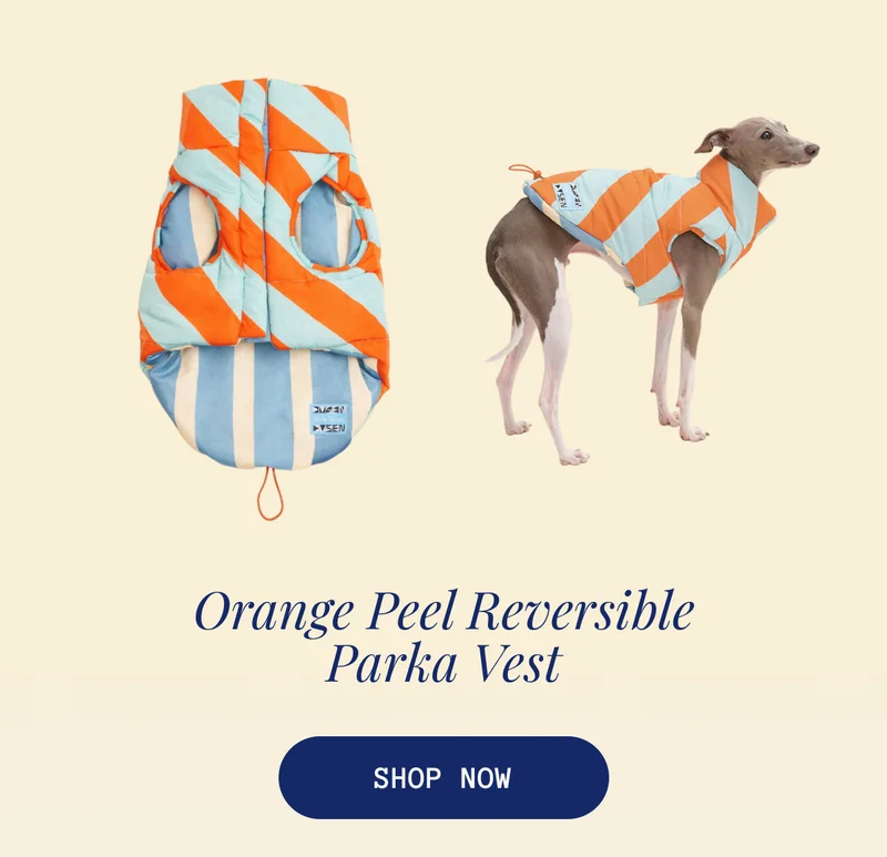 Orange Peel Reversible Parka Vest