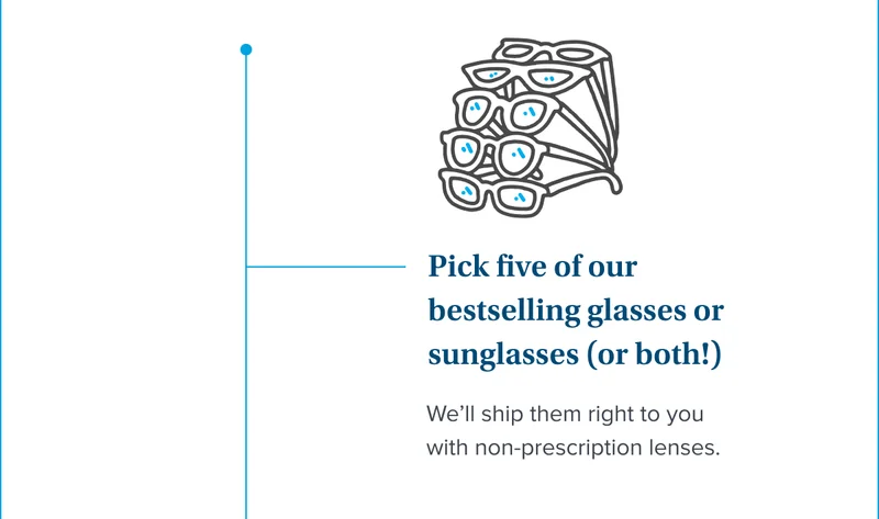 Pick Five of our bestselling frames