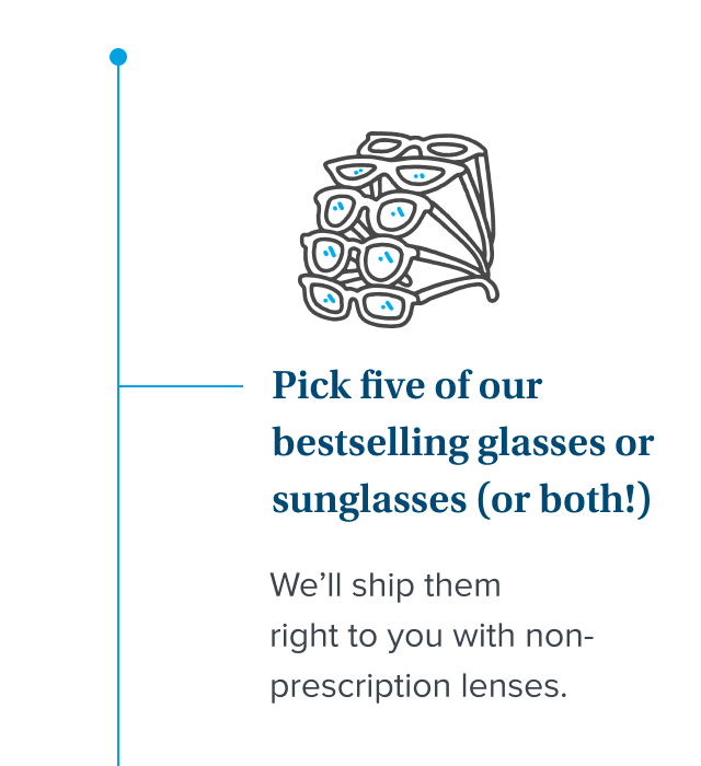 Pick Five of our bestselling frames