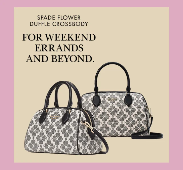 SPADE FLOWER DUFFLE CROSSBODY