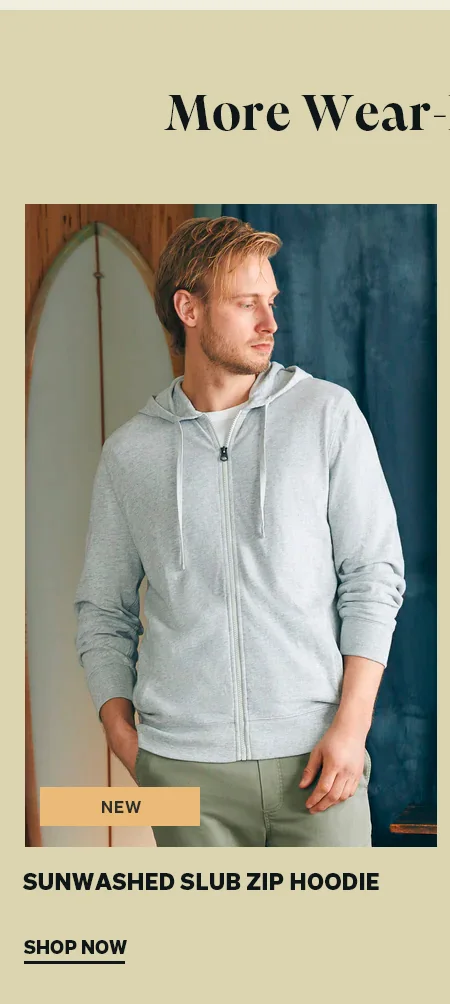 Sunwashed Slub Zip Hoodie