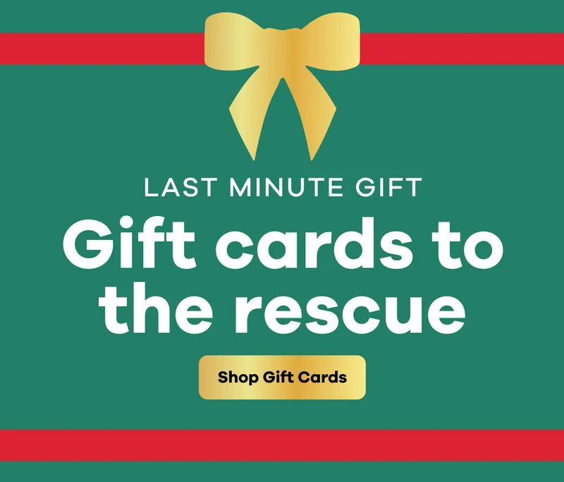 LAST MINUTE GIFT. Gift cards to the rescue.  | Shop Gift Cards