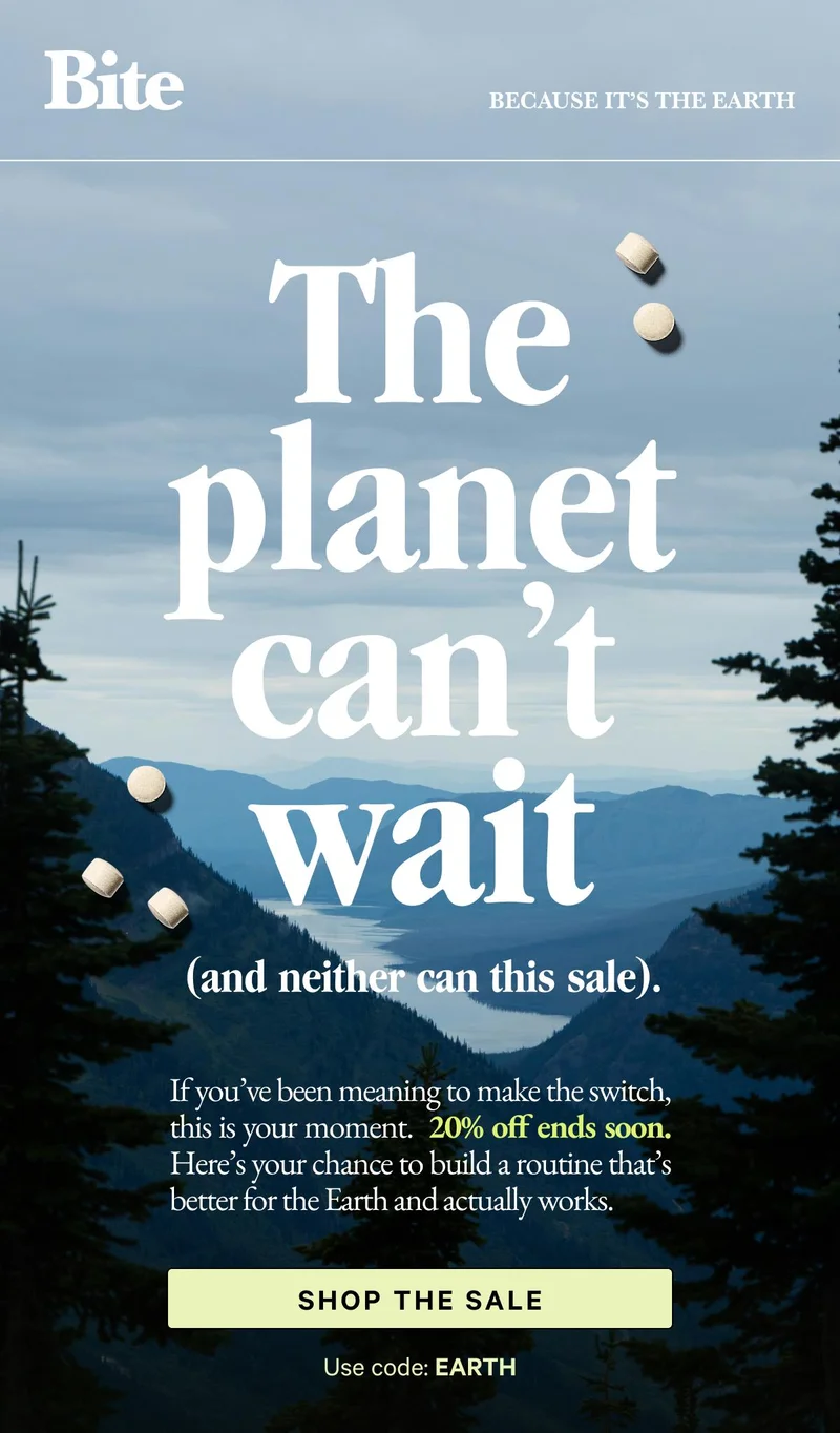 The planet can't wait.
