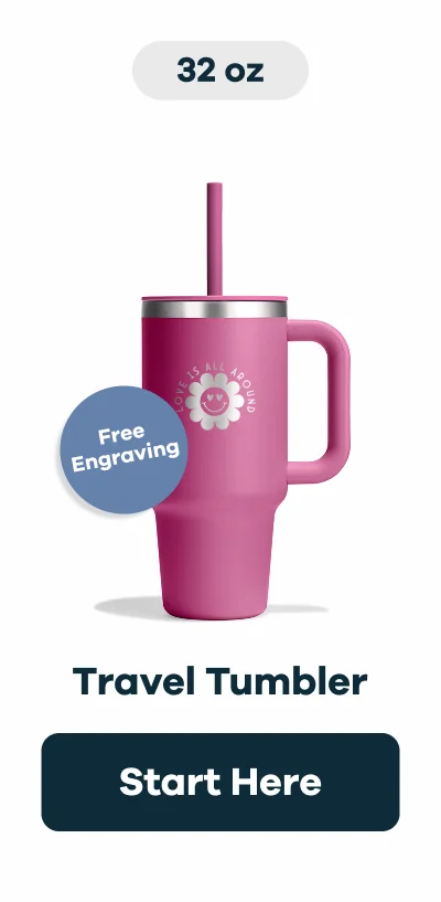 32 oz Travel Tumbler Free Engraving | Start Here