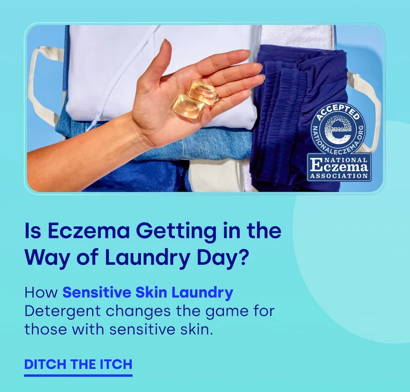 Is Eczema Getting in the Way of Laundry Day? How Sensitive Skin Laundry Detergent changes the game for those with sensitive skin.  DITCH THE ITCH