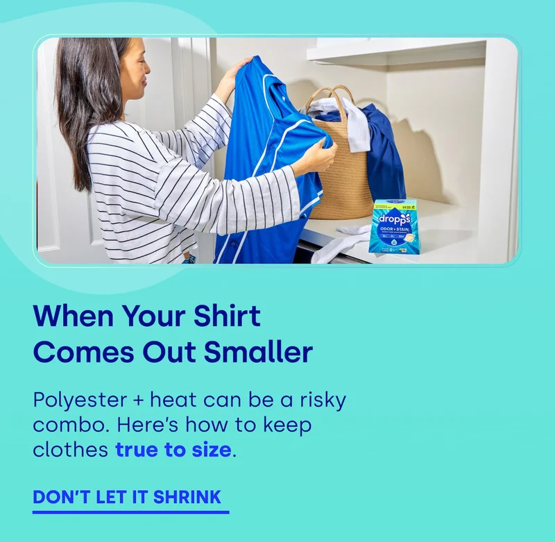 When Your Shirt Comes Out Smaller Body: Polyester + heat can be a risky combo. Here’s how to keep clothes true to size. [DONT LET IT SHRINK]